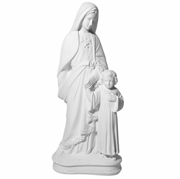Maria Passa na Frente 30cm Gesso Cru Retocado