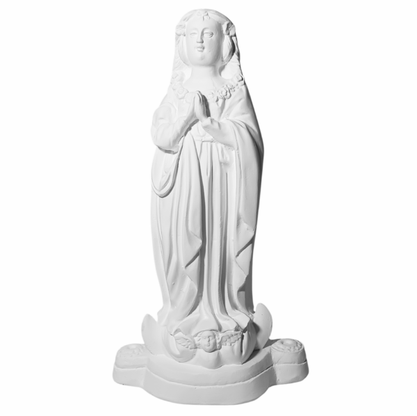 Nossa Senhora Aparecida Fac-Símile 30cm Gesso Cru Retocado
