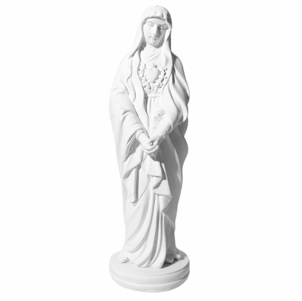 Nossa Senhora das Dores 20cm Gesso Cru Retocado
