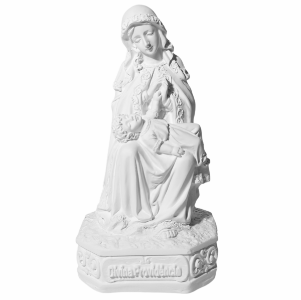 Nossa Senhora da Divina Providência 20cm Gesso Cru Retocado