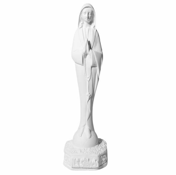 Nossa Senhora do Silêncio 20cm Gesso Cru Retocado