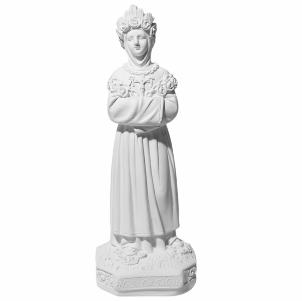 Nossa Senhora de La Salette 20cm Gesso Cru Retocado