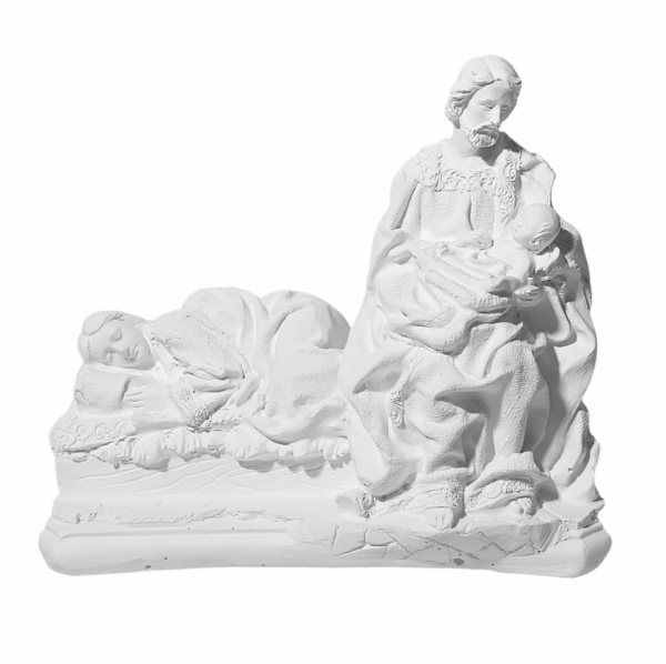 Deixa a Mãe Descansar 20cm Gesso Cru Retocado