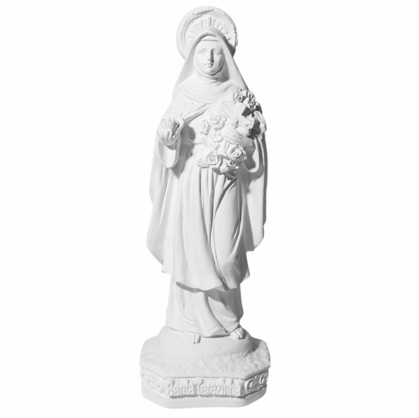 Santa Terezinha 20cm Gesso Cru Retocado