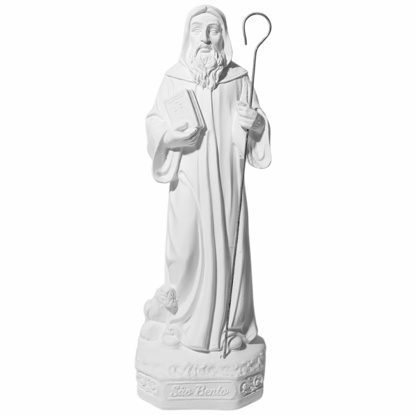 São Bento 20cm Gesso Cru Retocado