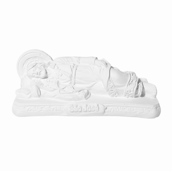 São José Dormindo 15cm Gesso Cru Retocado