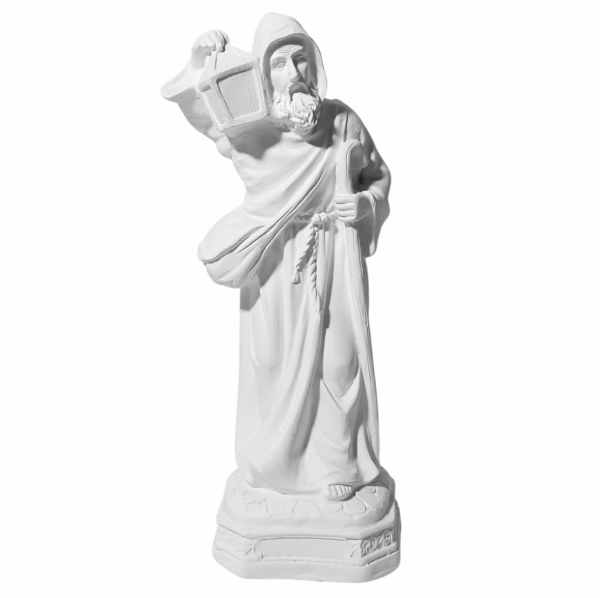São Longuinho 20cm Gesso Cru Retocado