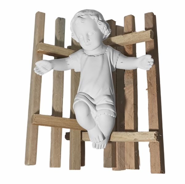 Menino Jesus 20cm Gesso Cru Retocado - Image 4