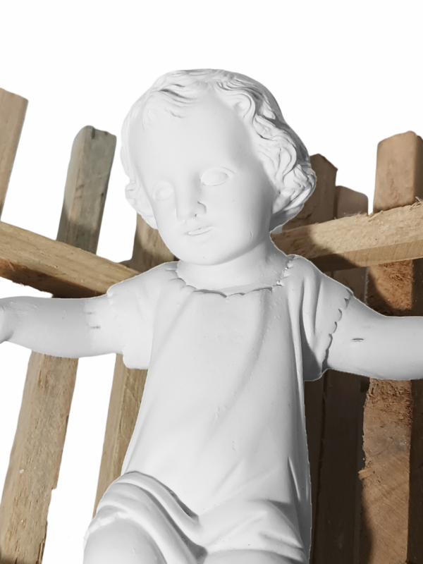 Menino Jesus 20cm Gesso Cru Retocado - Image 5
