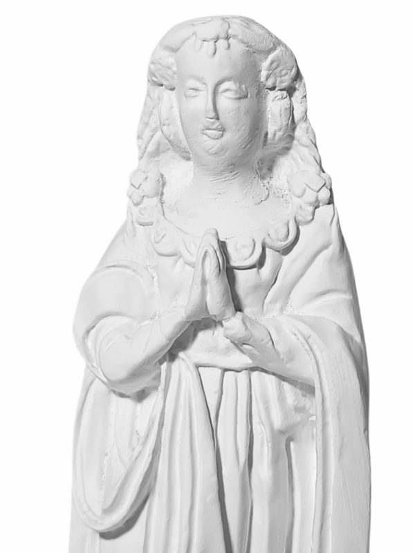 Nossa Senhora Aparecida Fac-Símile 15cm Gesso Cru Retocado - Image 2