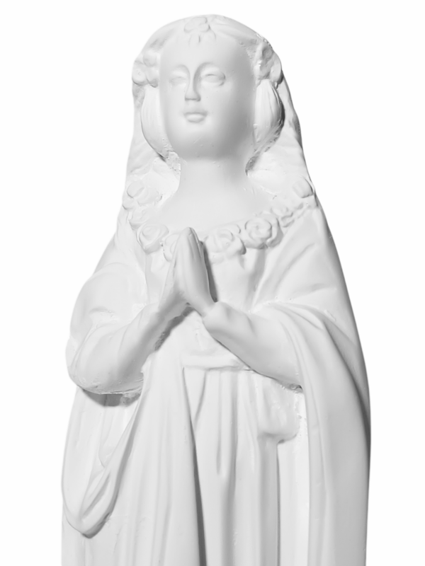 Nossa Senhora Aparecida Fac-Símile 20cm Gesso Cru Retocado - Image 2
