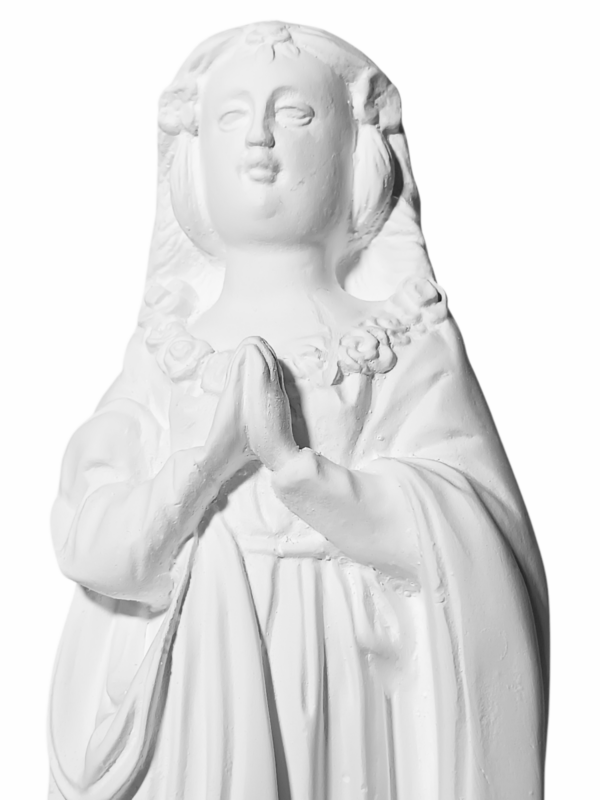 Nossa Senhora Aparecida Fac-Símile 30cm Gesso Cru Retocado - Image 2