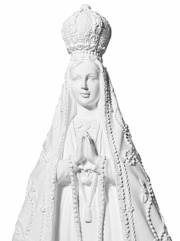 Nossa Senhora Aparecida Italiana 30cm Gesso Cru Retocado - Image 2