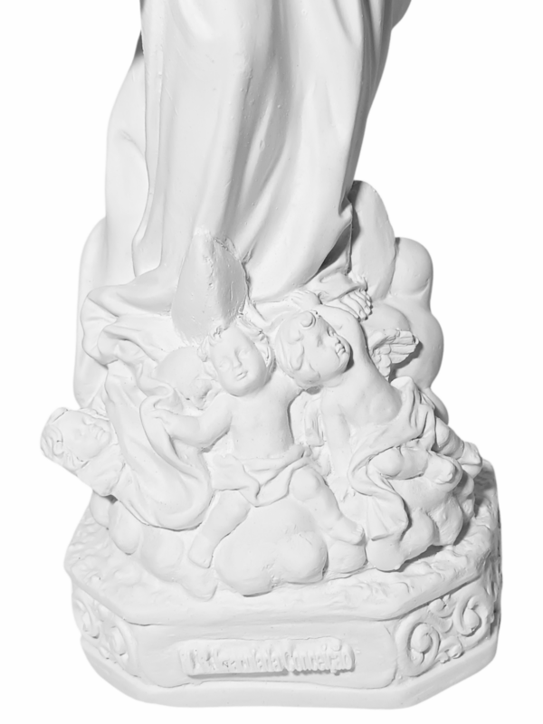 Nossa Senhora da Imaculada Conceição 30cm Gesso Cru Retocado - Image 3