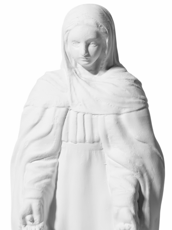 Nossa Senhora das Lágrimas 20cm Gesso Cru Retocado - Image 2