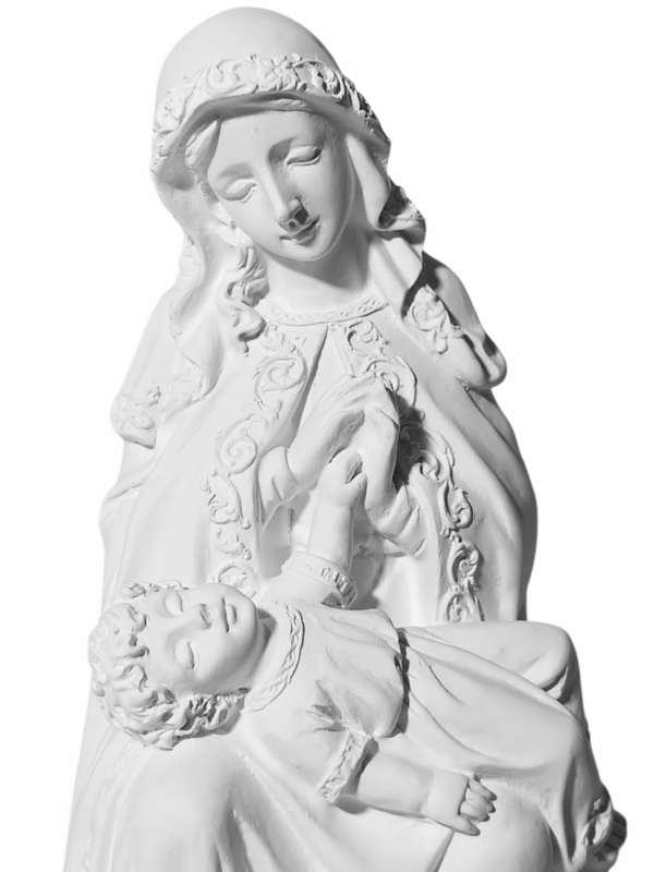 Nossa Senhora da Divina Providência 20cm Gesso Cru Retocado - Image 2