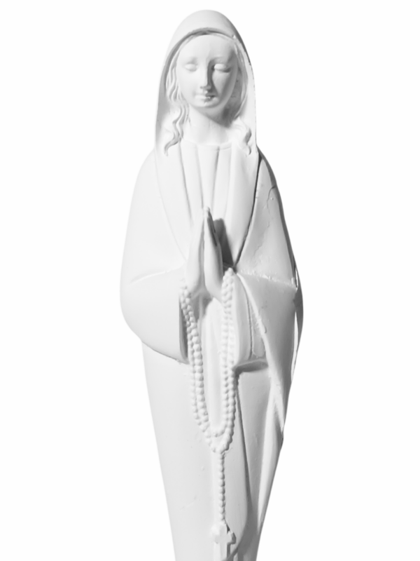 Nossa Senhora do Silêncio 20cm Gesso Cru Retocado - Image 2