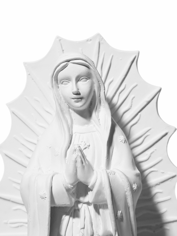 Nossa Senhora Guadalupe 20cm Gesso Cru Retocado - Image 2