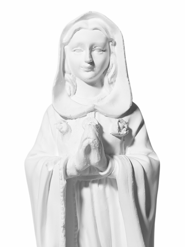 Nossa Senhora Rosa Mística 20cm Gesso Cru Retocado - Image 2