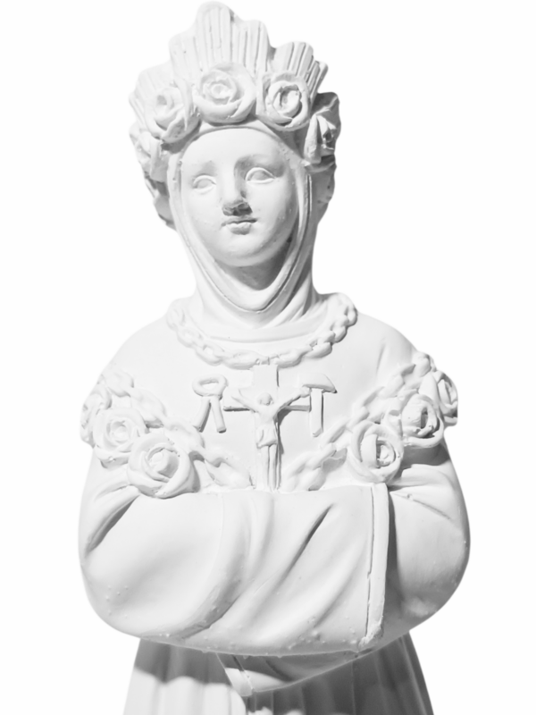 Nossa Senhora de La Salette 20cm Gesso Cru Retocado - Image 2