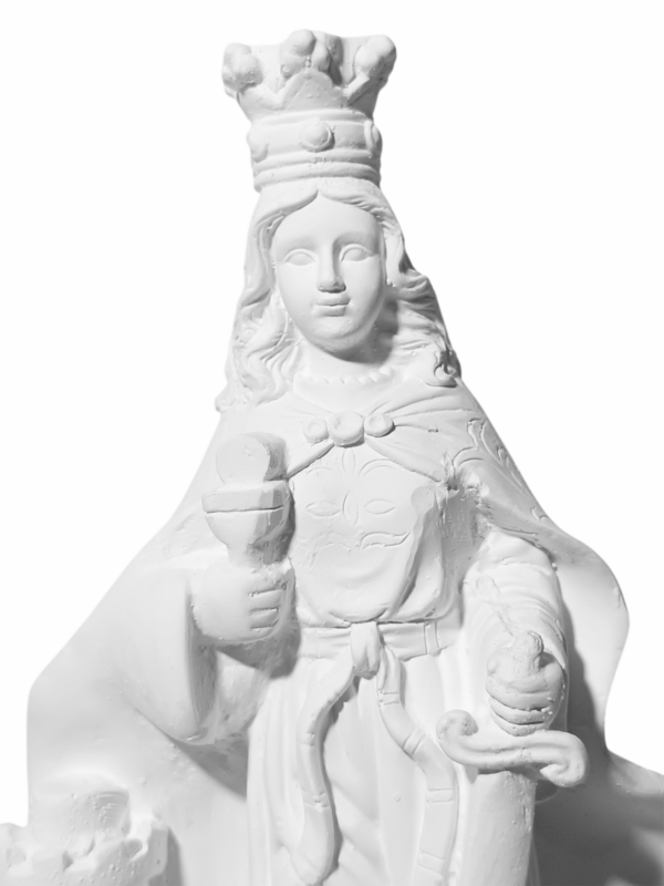 Santa Bárbara 20cm Gesso Cru Retocado - Image 2
