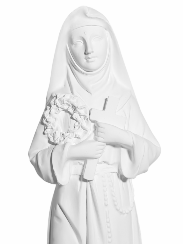 Santa Rita de Cássia 20cm Gesso Cru Retocado - Image 2