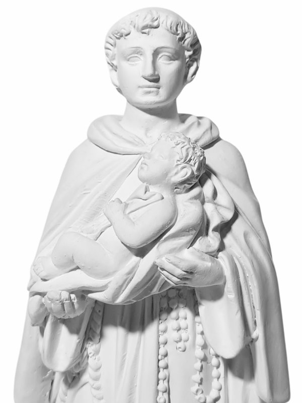 São Benedito 20cm Gesso Cru Retocado - Image 2