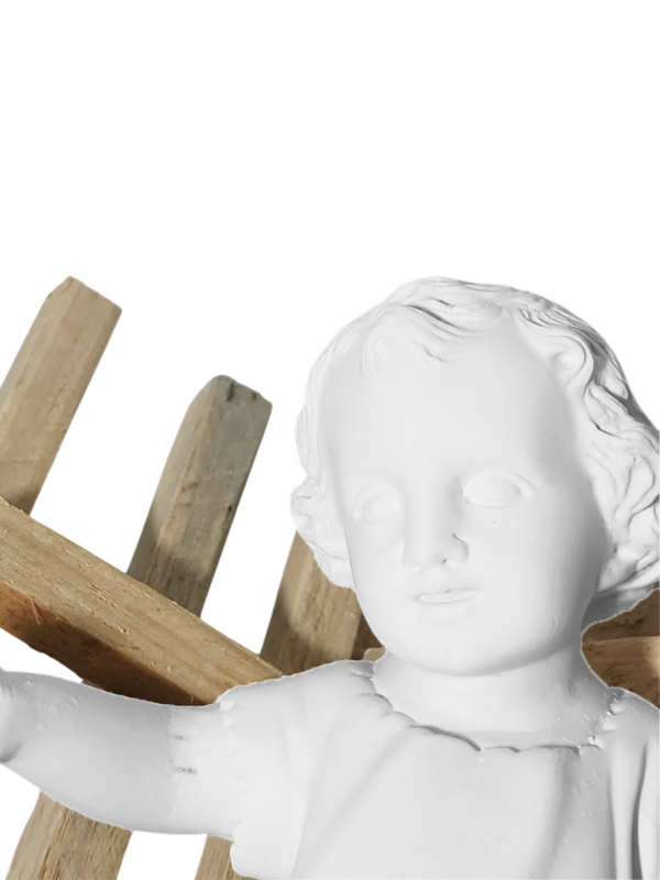 Menino Jesus 20cm Gesso Cru Retocado - Image 6