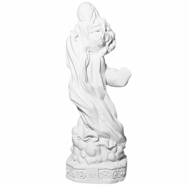 Nossa Senhora da Imaculada Conceição 30cm Gesso Cru Retocado - Image 4