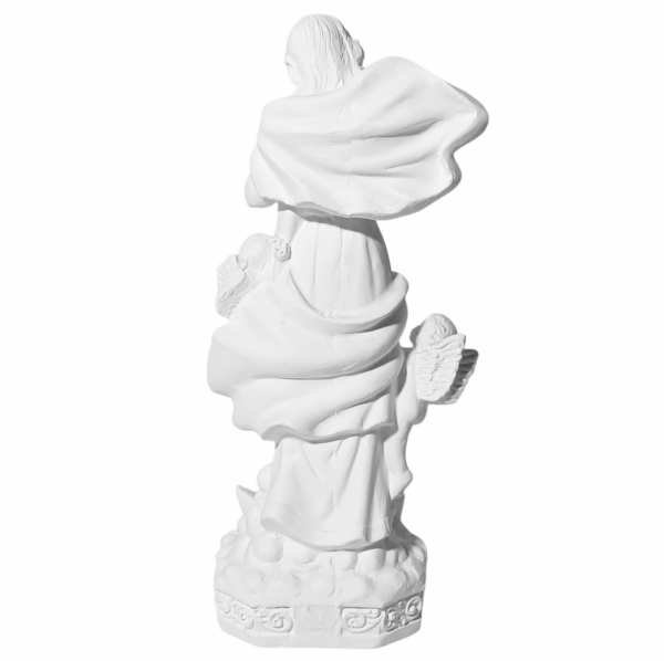 Nossa Senhora Desatadora dos Nós 20cm Gesso Cru Retocado - Image 3
