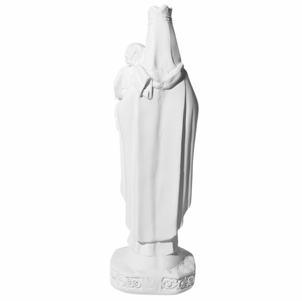 Nossa Senhora do Carmo 20cm Gesso Cru Retocado - Image 3