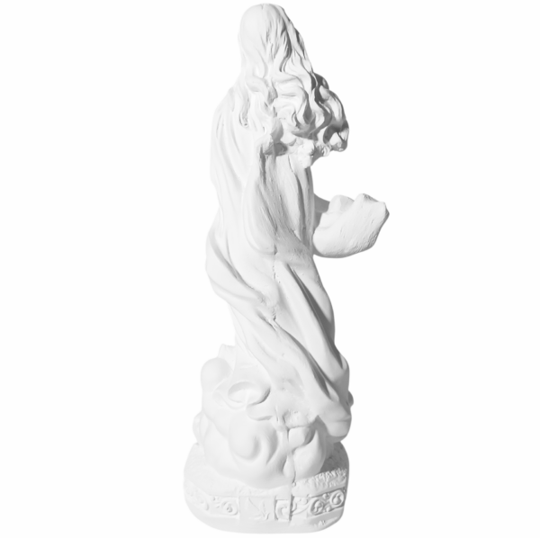 Nossa Senhora da Imaculada Conceição 20cm Gesso Cru Retocado - Image 3