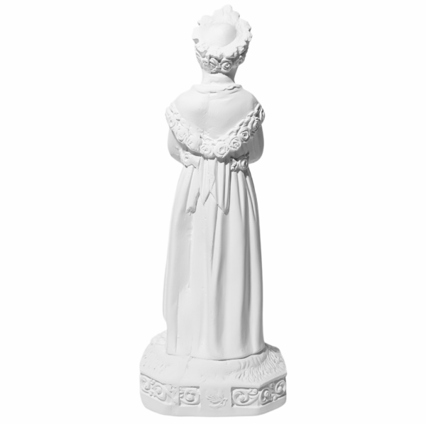 Nossa Senhora de La Salette 20cm Gesso Cru Retocado - Image 3