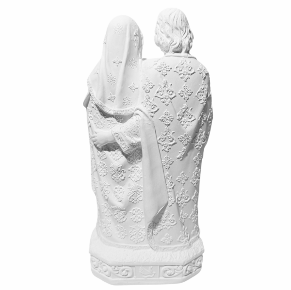 Sagrada Família Tradicional 20cm Gesso Cru Retocado - Image 3