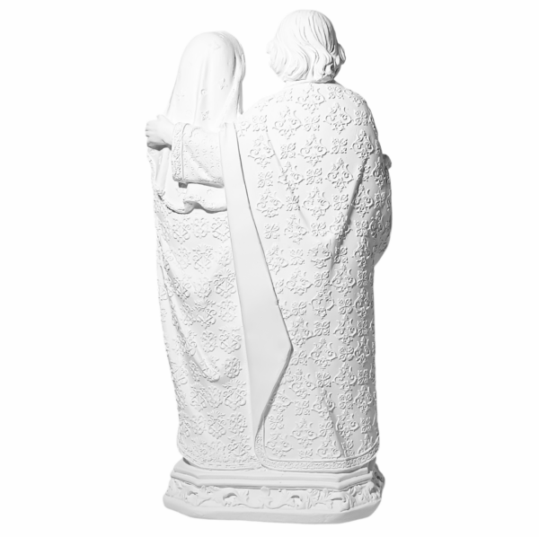 Sagrada Família Tradicional 30cm Gesso Cru Retocado - Image 3
