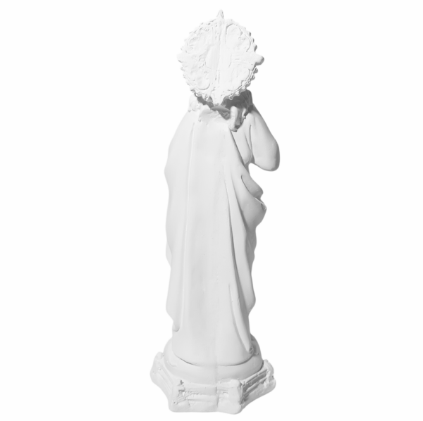 Sagrado Coração de Jesus 20cm Gesso Cru Retocado - Image 3