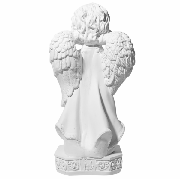 Anjo da Guarda Infantil 20cm Gesso Cru Retocado - Image 3