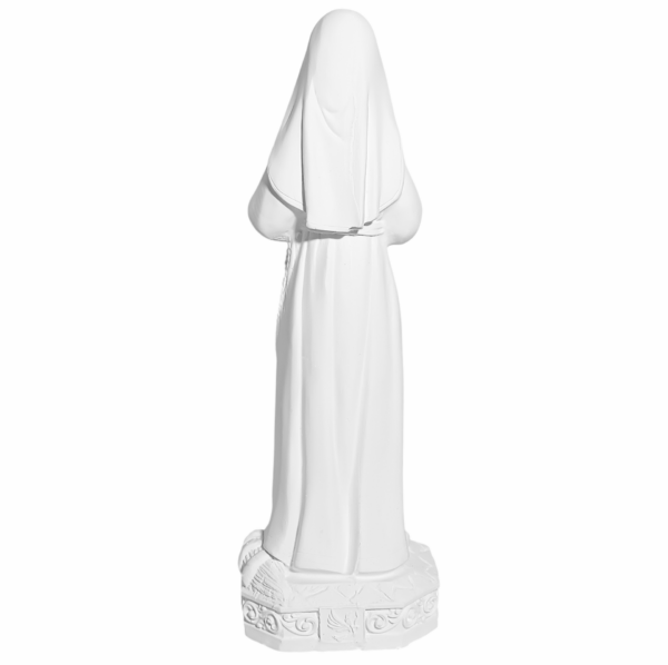 Santa Rita de Cássia 20cm Gesso Cru Retocado - Image 3