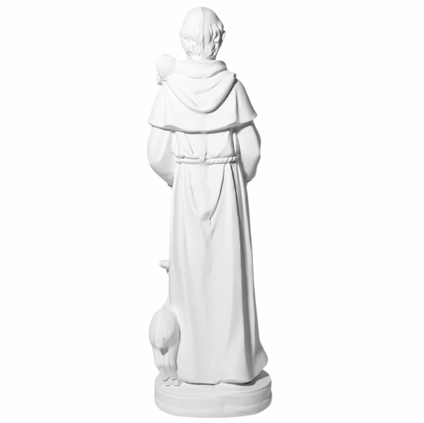 São Francisco de Assis 30cm Gesso Cru Retocado - Image 3