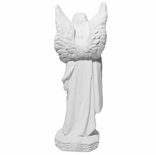 São Gabriel Arcanjo 20cm Gesso Cru Retocado - Image 3