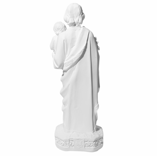 São José 20cm Gesso Cru Retocado - Image 3