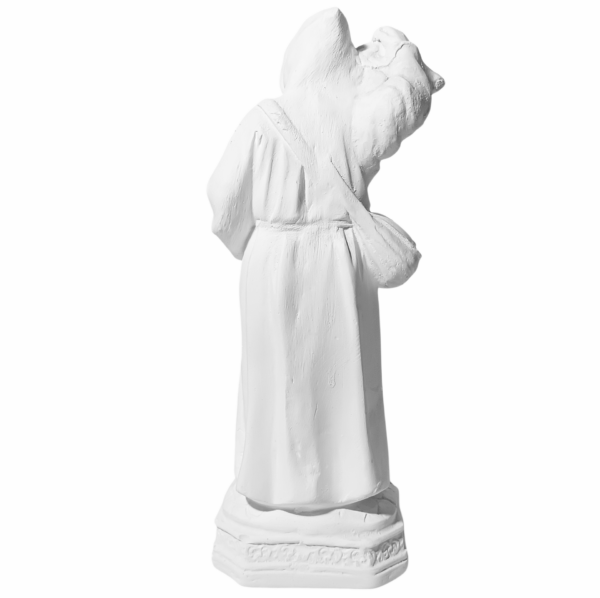 São Longuinho 20cm Gesso Cru Retocado - Image 3