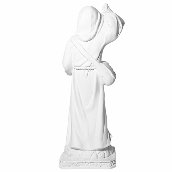 São Longuinho 30cm Gesso Cru Retocado - Image 3
