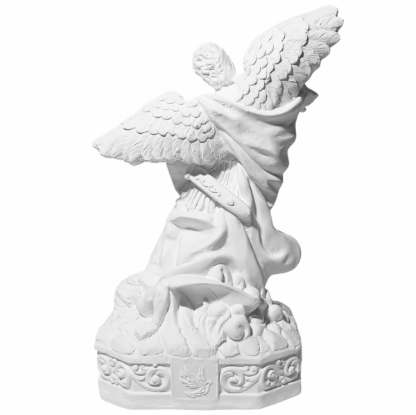 São Miguel Arcanjo 20cm Gesso Cru Retocado - Image 3