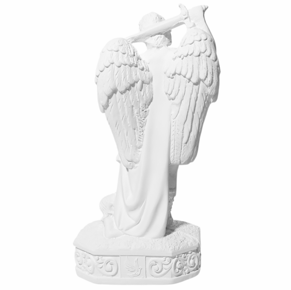 São Miguel Arcanjo no Monte Gargano 20cm Gesso Cru Retocado - Image 3
