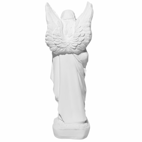 São Rafael Arcanjo 20cm Gesso Cru Retocado - Image 3