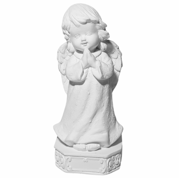 Anjo da Guarda Infantil 15cm Gesso Cru Retocado