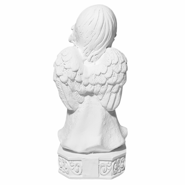 Anjo da Guarda Infantil 15cm Gesso Cru Retocado - Image 3
