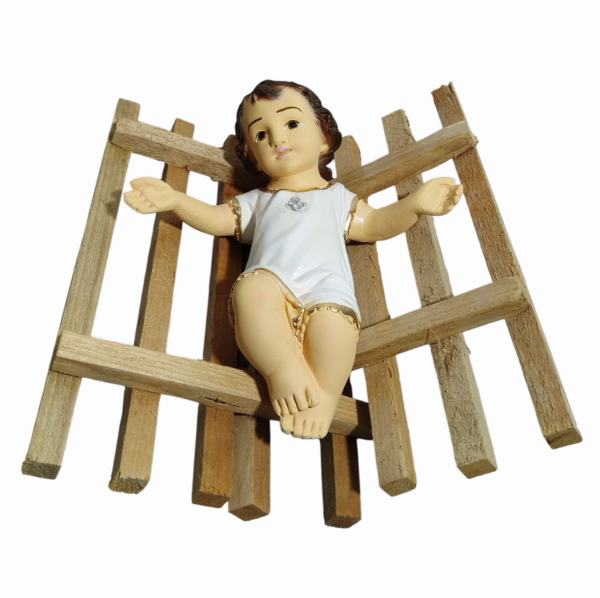 Menino Jesus 20cm Gesso Premium Pintado - Image 5