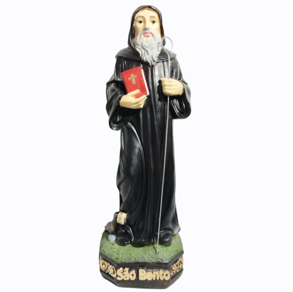 São Bento 30cm Gesso Premium Pintado